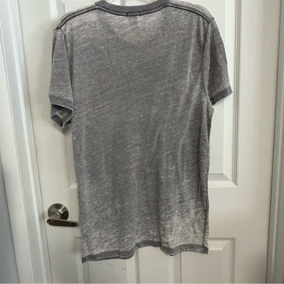 Abercrombie & Fitch Mickey Mouse Mens Muscle Burnout T-shirt Gray Large - Picture 3 of 9